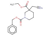 1-CBZ-3-CYANOMETHYLPIPERIDINE-3-CARBOXYLIC ACID ETHYL ESTER