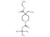 <span class='lighter'>1-TERT-BUTYL</span> 4-ETHYL 4-(<span class='lighter'>AMINO</span>METHYL)<span class='lighter'>PIPERIDINE-1</span>,4-DICARBOXYLATE