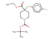 1,4-哌啶<span class='lighter'>二羧酸</span>,4-[(4-氟苯基)硫代]-, 1-(1,1-<span class='lighter'>二甲</span>基乙基) 4-乙基<span class='lighter'>酯</span>