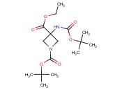 ETHYL 1-<span class='lighter'>BOC</span>-3-(<span class='lighter'>BOC-AMINO</span>)AZETIDINE-3-CARBOXYLATE