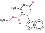 4-(1H-INDOL-3-YL)-2-METHYL-6-OXO-1,4,5,6-TETRAHYDRO-PYRIDINE-3-CARBOXYLIC ACID ETHYL ESTER