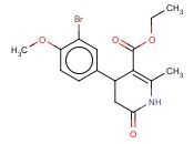 4-(3-BROMO-4-METHOXY-PHENYL)-2-METHYL-6-OXO-1,4,5,6-TETRAHYDRO-PYRIDINE-3-CARBOXYLIC ACID ETHYL ESTER