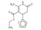 2-METHYL-6-OXO-4-THIOPHEN-2-YL-1,4,5,6-TETRAHYDRO-PYRIDINE-3-CARBOXYLIC ACID ETHYL ESTER