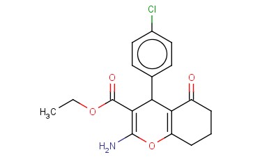 ETHYL 2-AMINO-4-(4-CHLOROPHENYL)-5-OXO-5,6,7,8-TETRAHYDRO-4H-CHROMENE-3-CARBOXYLATE