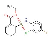 (6S)-6-[[(2-CHLORO-4-FLUOROPHENYL)AMINO]SULFONYL]-1-CYCLOHEXENE-1-CARBOXYLIC ACID ETHYL ESTER