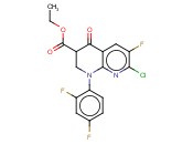 ETHYL 7-CHLORO-1-(2,4-DIFLUOROPHENYL)-6-FLUORO-4-OXO-1,2,3,4-TETRAHYDRO-1,8-NAPHTHYRIDINE-3-CARBOXYLATE