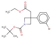 3-(3-BROMO-PHENYL)-3-ETHOXYCARBONYLMETHYL-AZETIDINE-1-CARBOXYLIC ACID TERT-BUTYL ESTER