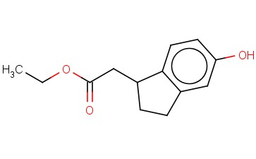 <span class='lighter'>1H-INDENE-1-ACETIC</span> ACID, <span class='lighter'>2,3-DIHYDRO-5-HYDROXY-</span>, ETHYL <span class='lighter'>ESTER</span>