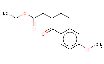<span class='lighter'>1,2,3,4-TETRAHYDRO-6-METHOXY-1-OXO-2-NAPHTHALENEACETIC</span> ACID ETHYL <span class='lighter'>ESTER</span>