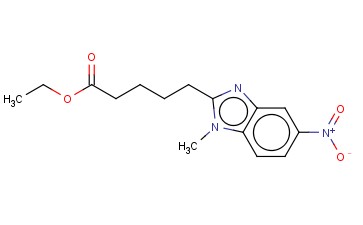 1H-BENZIMIDAZOLE-2-PENTANOIC ACID, 1-METHYL-5-NITRO-, ETHYL ESTER