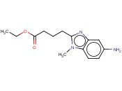 1-METHYL-5-<span class='lighter'>AMINO-1H-BENZIMIDAZOLE-2-BUTANOIC</span> ACID ETHYL ESTER