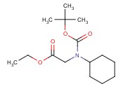 ETHYL 2-(TERT-BUTOXYCARBONYL(CYCLOHEXYL)AMINO)ACETATE