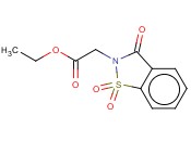 2,3-二氢-3-氧代-1,2-<span class='lighter'>苯</span><span class='lighter'>并</span>异<span class='lighter'>噻唑</span>-2-<span class='lighter'>乙酸</span>乙酯-1,1-二氧化物