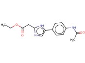 5-[4-(<span class='lighter'>乙酰</span>氨基)苯基]-1H-咪唑-2-<span class='lighter'>乙酸乙酯</span>