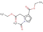 2-((乙氧羰基)-甲基)-1-乙酰基-1H-吡咯-3-羧酸乙酯