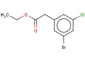 3-BROMO-5-<span class='lighter'>CHLOROPHENYLACETIC</span> ACID ETHYL ESTER