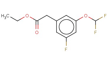 3-(DIFLUOROMETHOXY)-5-<span class='lighter'>FLUOROPHENYLACETIC</span> ACID ETHYL ESTER