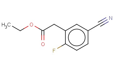 5-CYANO-2-<span class='lighter'>FLUOROPHENYLACETIC</span> ACID ETHYL ESTER