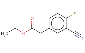 3-CYANO-4-<span class='lighter'>FLUOROPHENYLACETIC</span> ACID ETHYL ESTER