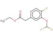 3-(DIFLUOROMETHOXY)-4-<span class='lighter'>FLUOROPHENYLACETIC</span> ACID ETHYL ESTER