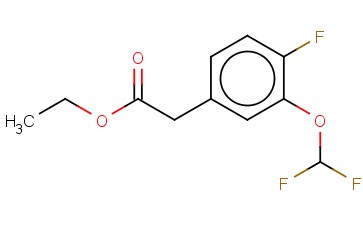 3-(DIFLUOROMETHOXY)-4-<span class='lighter'>FLUOROPHENYLACETIC</span> ACID ETHYL ESTER