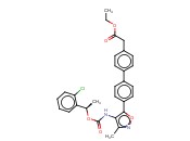 [1,1'-BIPHENYL]-4-ACETIC ACID, 4'-[4-[[[(1R)-1-(2-CHLOROPHENYL)ETHOXY]CARBONYL]AMINO]-3-METHYL-5-ISOXAZOLYL]-, ETHYL ESTER