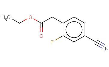 4-CYANO-2-<span class='lighter'>FLUOROPHENYLACETIC</span> ACID ETHYL ESTER