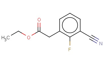 3-CYANO-2-<span class='lighter'>FLUOROPHENYLACETIC</span> ACID ETHYL ESTER
