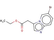 ethyl 2-(6-bromoH-imidazo[1,2-a]pyridin-3-yl)acetate