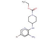 ETHYL 4-((3-AMINO-5-BROMOPYRIDIN-2-YL)AMINO)PIPERIDINE-1-CARBOXYLATE