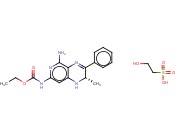 (-)-(S)-N-(5-氨基-2-甲基-3-苯基-l,2-二氢吡啶并[3,4-b]<span class='lighter'>吡</span><span class='lighter'>嗪</span>-7-<span class='lighter'>基</span>)氨基甲酸乙酯 2-羟基乙基磺酸盐