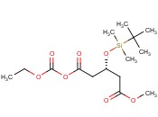 1-ETHOXYCARBONYL-5-METHYL-(3R)-3-TERT-BUTYL-DIMETHYLSILYLOXYPENTANEDIOATE