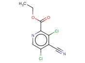 ETHYL 3,5-DICHLORO-4-<span class='lighter'>CYANOPYRIDINE</span>-2-CARBOXYLATE
