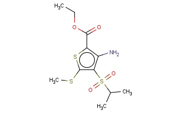 3-氨基-4-(异丙基磺<span class='lighter'>酰</span>基)-5-(<span class='lighter'>甲</span>硫基)<span class='lighter'>噻吩</span>-2-甲酸<span class='lighter'>乙</span>酯