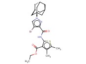 ETHYL 2-[[1-(1-ADAMANTYL)-4-<span class='lighter'>BROMOPYRAZOLE</span>-3-CARBONYL]AMINO]-4,5-DIMETHYLTHIOPHENE-3-CARBOXYLATE