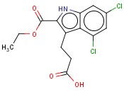 4,6-二氯-2-(乙氧基羰基)-1H-<span class='lighter'>吲哚</span>-3-<span class='lighter'>丙酸</span>