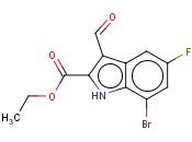 ETHYL 7-BROMO-5-FLUORO-3-FORMYL-1H-INDOLE-2-CARBOXYLATE