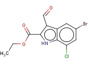 ETHYL 5-BROMO-7-CHLORO-3-FORMYL-1H-INDOLE-2-CARBOXYLATE