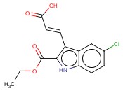 ETHYL 3-(2-CARBOXY-VINYL)-5-CHLORO-1H-INDOLE-2-<span class='lighter'>CARBOXYLATE</span>