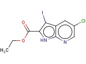 ETHYL 5-CHLORO-3-IODO-1H-PYRROLO[2,3-B]PYRIDINE-2-CARBOXYLATE