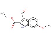 3-烯醛-6-<span class='lighter'>甲</span><span class='lighter'>氧基</span><span class='lighter'>吲哚</span>-2-羧酸乙酯