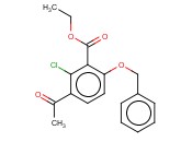 ETHYL 3-ACETYL-6-(BENZYLOXY)-<span class='lighter'>2-CHLOROBENZOATE</span>