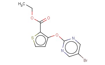 ETHYL 3-[(5-BROMO-2-PYRIMIDINYL)OXY]-2-THIOPHENECARBOXYLATE