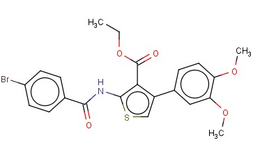 ETHYL 2-[(4-BROMOBENZOYL)AMINO]-4-(3,4-DIMETHOXYPHENYL)THIOPHENE-3-CARBOXYLATE
