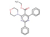 ETHYL 4-MORPHOLIN-4-YL-2,6-DIPHENYLPYRIMIDINE-5-CARBOXYLATE