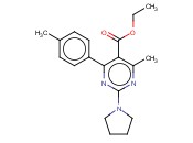 ETHYL 4-METHYL-6-(4-METHYLPHENYL)-2-PYRROLIDIN-1-YLPYRIMIDINE-5-CARBOXYLATE