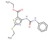 ETHYL 2-(ETHYLSULFANYL)-4-[(PHENYLCARBAMOYL)AMINO]-1,3-THIAZOLE-5-CARBOXYLATE