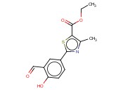 ETHYL 2-(3-<span class='lighter'>FORMYL</span>-4-HYDROXYPHENYL)-4-METHYL-<span class='lighter'>1,3</span>-THIAZOLE-5-CARBOXYLATE