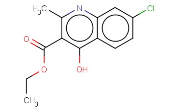ETHYL <span class='lighter'>7-CHLORO-4-HYDROXY-2-METHYLQUINOLINE-3-CARBOXYLATE</span>