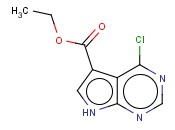 <span class='lighter'>7H-PYRROLO</span>[<span class='lighter'>2,3-D</span>]<span class='lighter'>PYRIMIDINE-5-CARBOXYLIC</span> ACID, <span class='lighter'>4-CHLORO-</span>, ETHYL <span class='lighter'>ESTER</span>